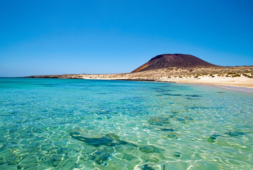 playa francesca, la graciosa, canary islands, volcano, spain, africa, sea, water, coast, view, landscape, nature, crystal clear water, beach, canary islands, canary islands, canary islands, canary islands, canary islands